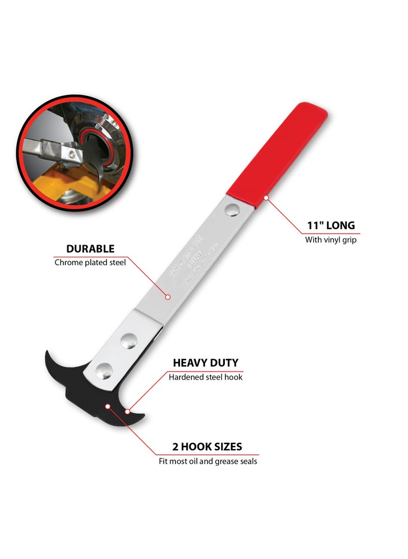 Performance Tool Performance Tool W1219 Professional Seal Puller, Heat Treated Steel, Dual Hook Tips for Oil and Grease Seals Removal  - Image 4