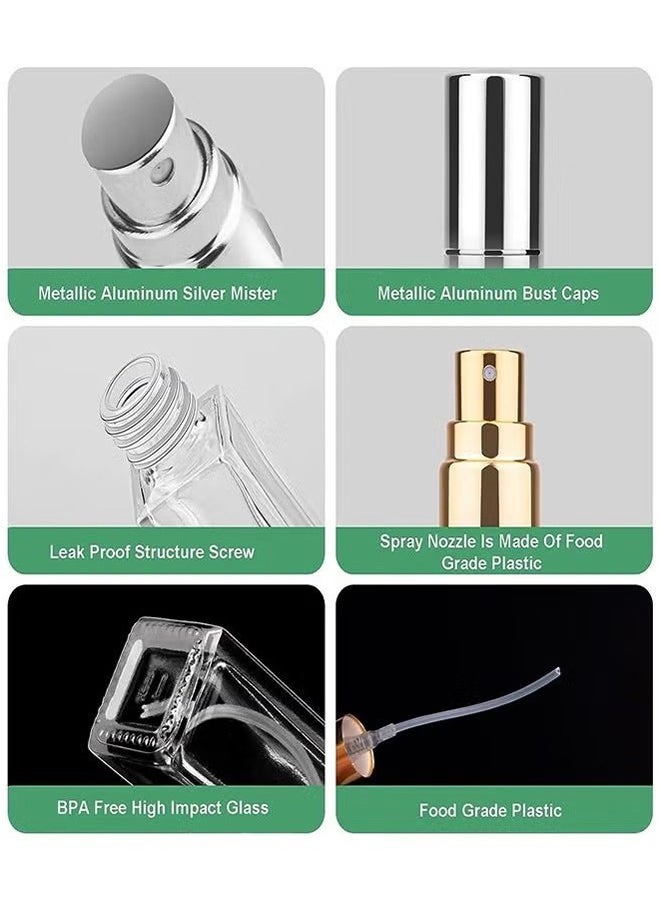 HY - 6 Pcs Refillable Empty Perfume Bottles 10ml,Mini No Leak Portable Travel Size Perfume Glass Bottles With Sprayer,Can Be Sprayed At Any Time During Business Trip Or Travel - Image 1
