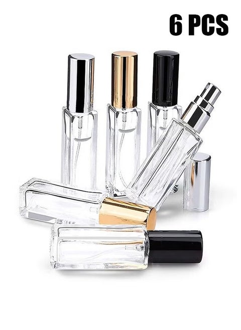 6 Pcs Refillable Empty Perfume Bottles 10ml,Mini No Leak Portable Travel Size Perfume Glass Bottles With Sprayer,Can Be Sprayed At Any Time During Business Trip Or Travel