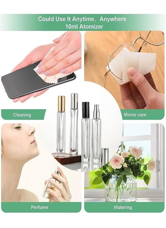 HY - 6 Pcs Refillable Empty Perfume Bottles 10ml,Mini No Leak Portable Travel Size Perfume Glass Bottles With Sprayer,Can Be Sprayed At Any Time During Business Trip Or Travel - Image 1