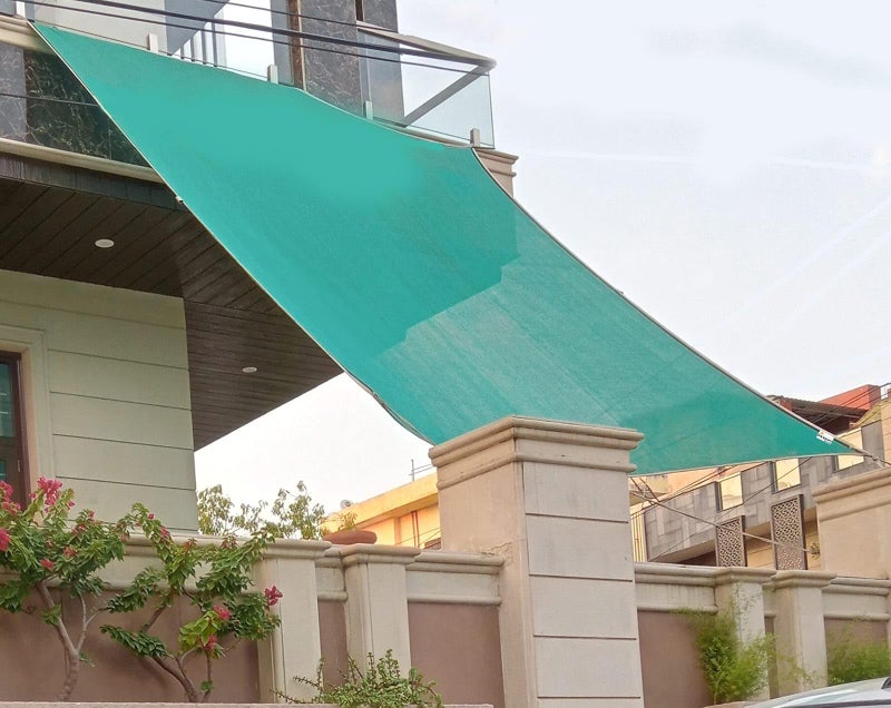 Essoti Multi Purpose Shade net/Agro/Green/75% Sun Block net with niwar Stitched- High Density 125 GSM (10 X 6 FT) - Image 1
