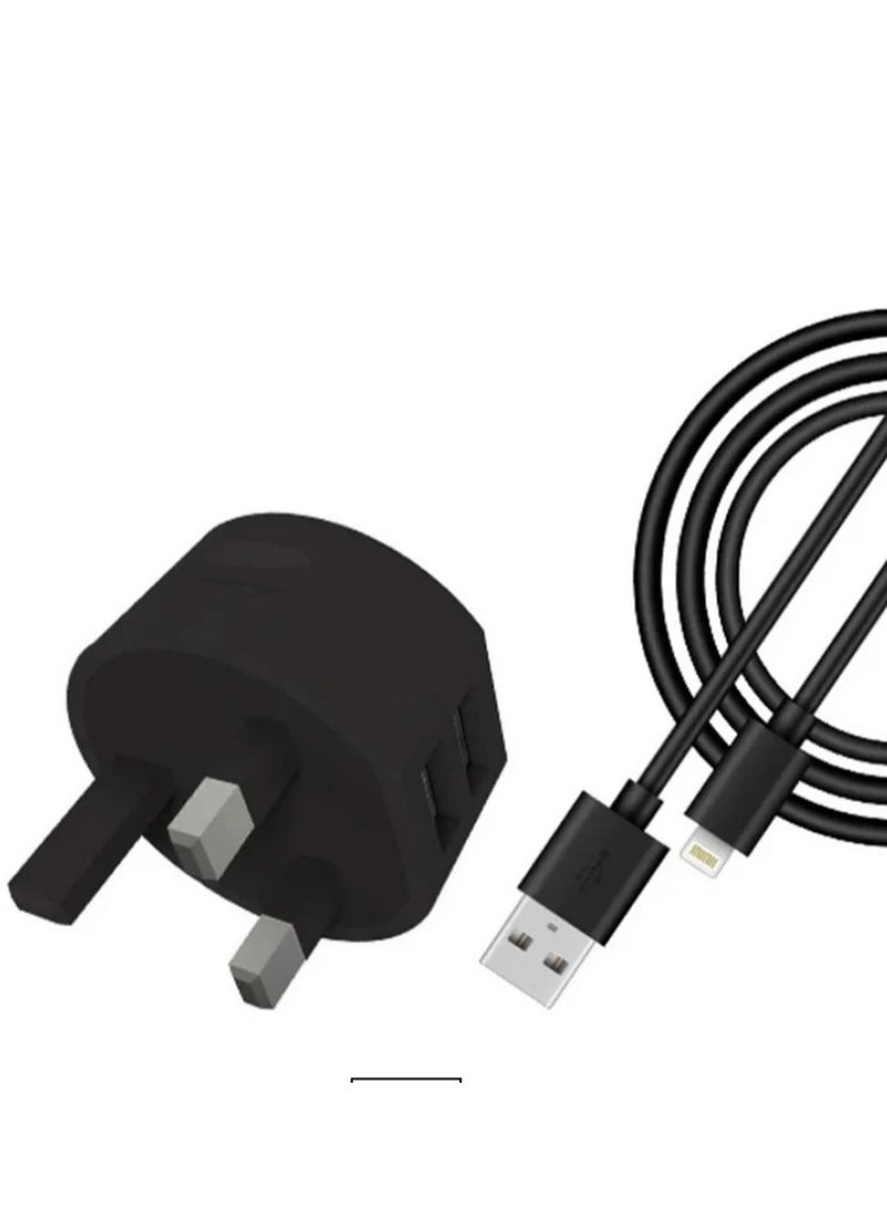 ميلى شاحن MiLi Ranger البريطاني بمنفذين USB مع كيبل لايتنينج - Image 3