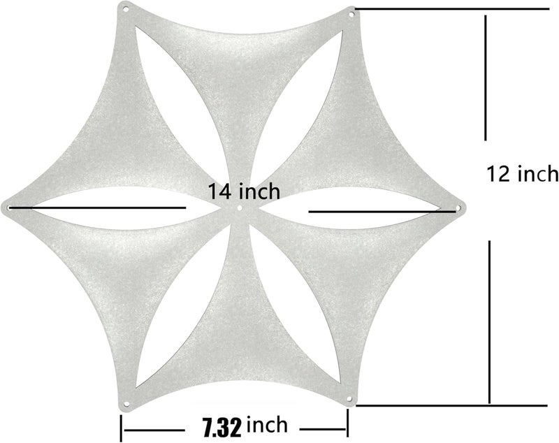 OSHIYINN 12 Pack 35.6 x 30.5 cm High Density Polyester Fiber Hanging 3D Wall Divider Panel Light Green - Image 4