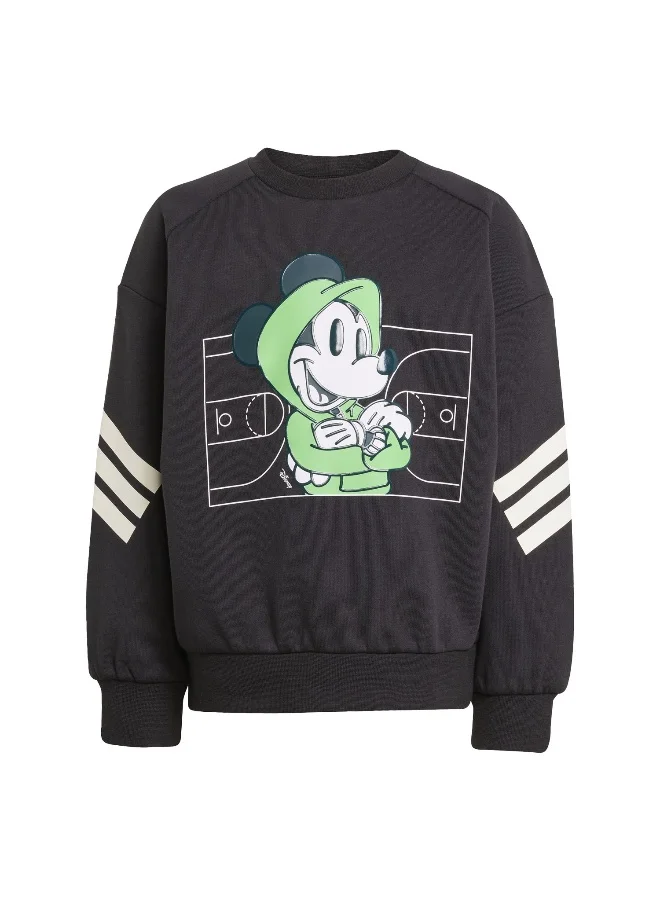 adidas Lk Dy Mm Swt Black Training Sweatshirts For Kids 18-24M