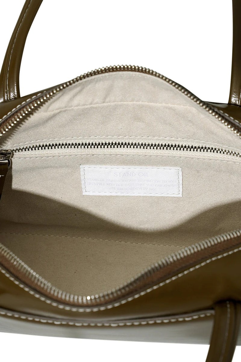 ستاند حقيبة كتف من الجلد مع حزام كتف - Image 5