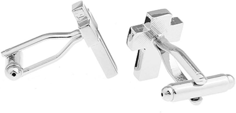 Vcufflinks Cross BLK Cufflinks Christian Pair of Black Cuff Links - Image 4