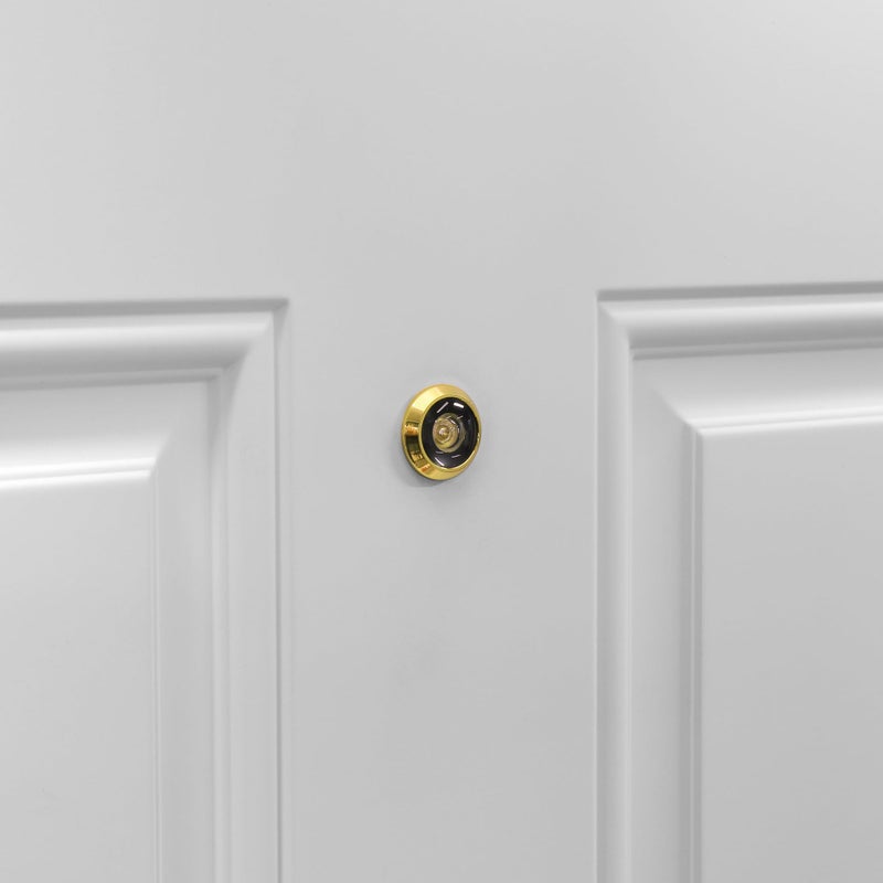 Prime-Line U 9893 Door Viewer, 1/2 In. x 180 Degree, Solid Brass Housing, Plastic Lens, Polished Brass Finish (Single Pack) - Image 4