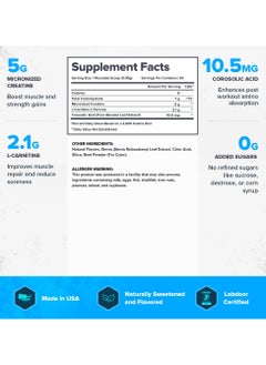 Legion Athletics Recharge Post Workout Drink, Boosts Muscle growth and Recovery, 5g Micronized Creatine Monohydrate, 2.1g L-Carnitine and L-Tartrate, 546 g91.20 Lbs), 60 Servings - Watermellon Flavor  - Image 3