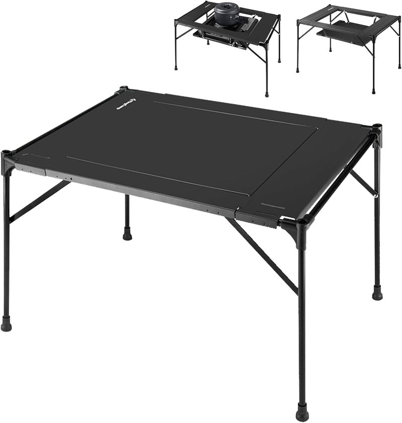 KingCamp طاولة كينغ كامب الخارجية، للتخييم، طاولة الشواء، تجميع DIY، حامل الفوانيس، قابلة للطي، ترفيهية، من الألمنيوم، طاولة قابلة لللف، خفيفة الوزن للغاية، للشواء، للنزهات - Image 1