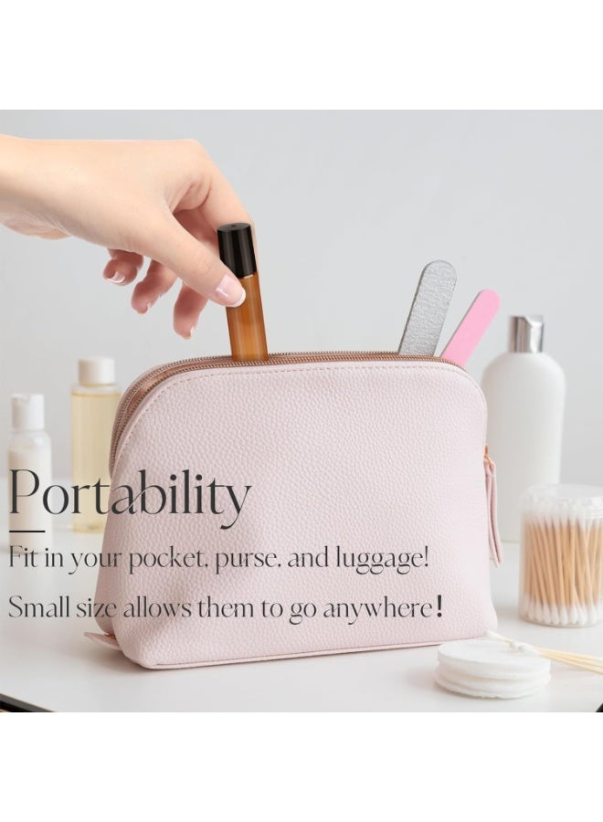 6 PCS Amber 10 Ml Perfume Bottles, Empty Glass Roll on Bottles with Stainless Steel Roller Balls 5 Ml Dropper Included Roll on Bottles Roller Balls for Essential Oils - Image 3