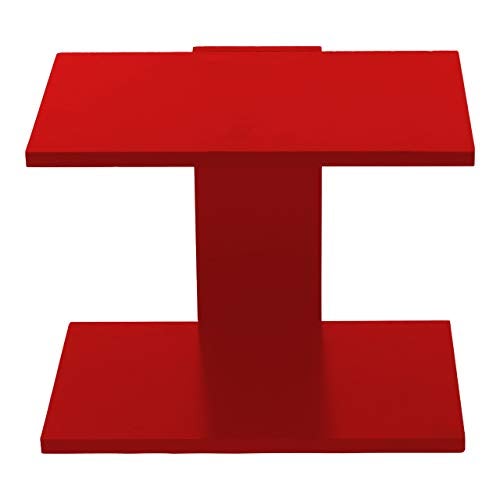 Skafa Wood 37x20x24 Cm Wall Mounted Shelf (MDF, Red) (Red) - Image 3