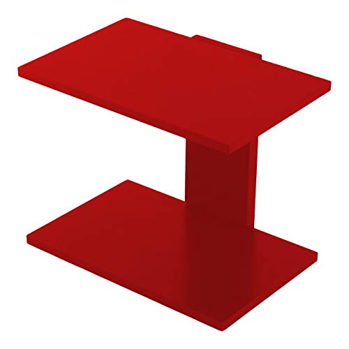 Skafa Wood 37x20x24 Cm Wall Mounted Shelf (MDF, Red) (Red) - Image 4