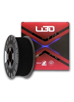 U3D - PLA 3D Printing Filament 1.75mm for 3D Printer, Dimensional Accuracy ± 0.02 mm, 1 KG (2.2 LBS) Spool (Black)
