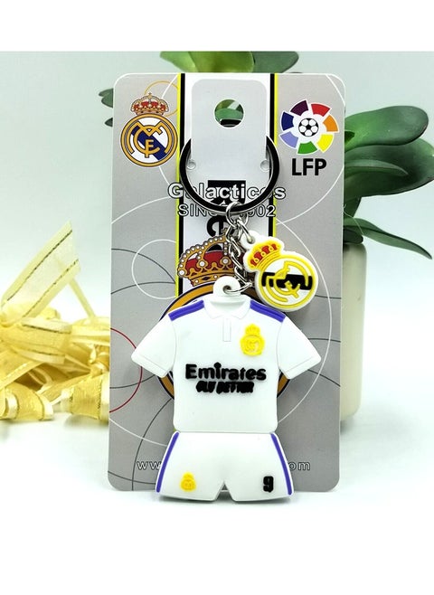 Real Madrid Have Messi Neymar Levan Haaland Jersey Keychain PVC Soft Rubber Keychain Pendant