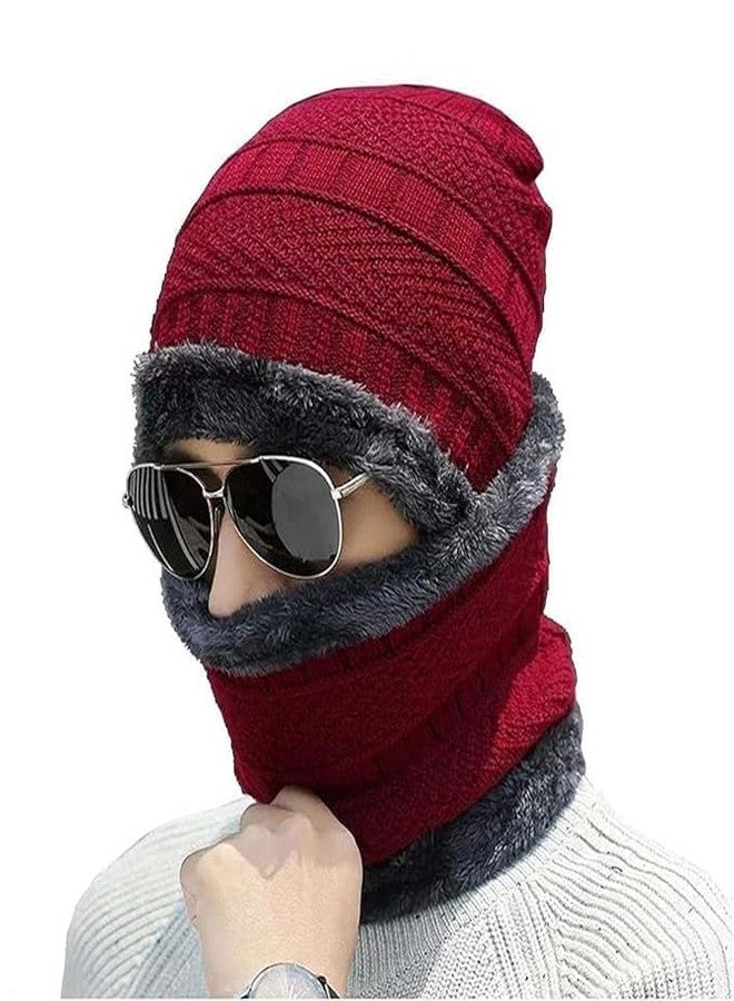 Rosario Warm Woolen Cap for Daily Use Warm Woolen Cap for Cold Protection Multicolor - Image 2