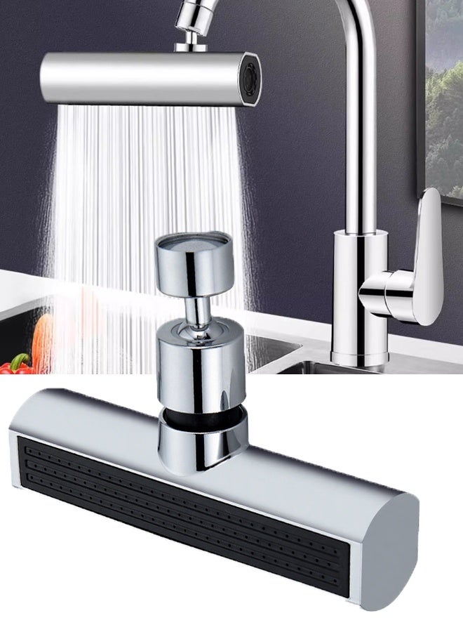 HOMESTAR Rotating Faucet  360° Swivel Faucet Adjustable Extender with 3-Function Spray  Adapters, Leak-Proof Faucet Head Sprayer Attachment for Kitchen/Bathroom - Image 1