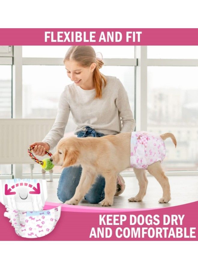 Female Dog Diapers Disposable Pet Diapers Healthful Wood Pulp Dog Sanitary Nappy for Female Dog Doggy Diapers Absorbent Pad - Image 4