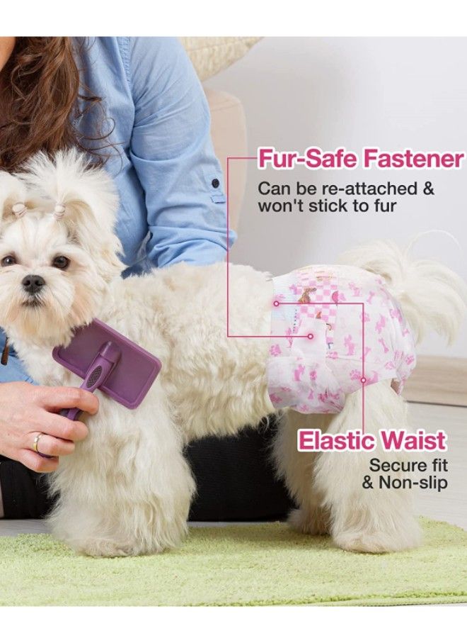Female Dog Diapers Disposable Pet Diapers Healthful Wood Pulp Dog Sanitary Nappy for Female Dog Doggy Diapers Absorbent Pad - Image 3
