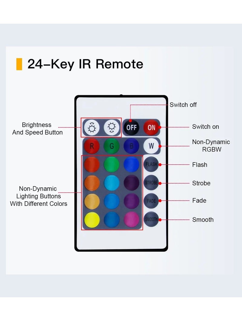 يوويل إضاءة المسرح RGB 36 LED Dj Par Lighting للأحداث، تنشيط الصوت عن بعد والتحكم DMX، ضوء RGB Disco Par لحفلات الزفاف، الحفلات، الحفلات الموسيقية والمهرجانات  - Image 5