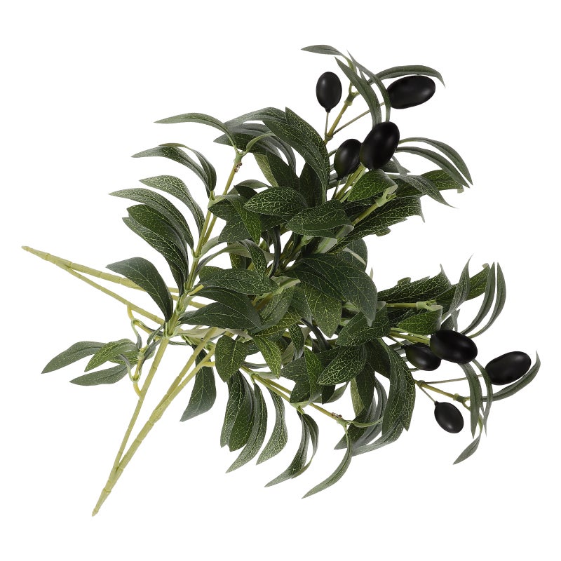 2pcs Simulation Stems Artificial Stem Fake Leaf Stem Ornament - Image 1