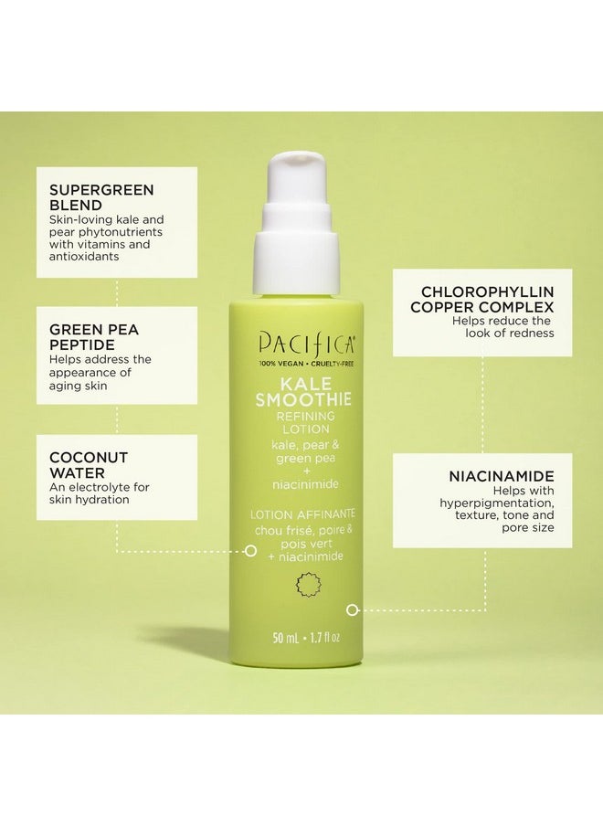 Pacifica Pacifica Face Moisturizer - Kale Smoothie Face Lotion w/Niacinamide, Copper, Super Foods & Plant Extract - Reduces Pore Size & Redness, Improves Skin Texture Vegan & Cruelty-Free Dermatologist Tested  - Image 2