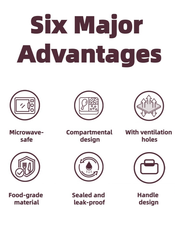 لولكس علبة غداء لولاكس بينتو للبالغين والأطفال مع ملعقة وشوكة، تصميم مزدوج الطبقات، مانعة للتسرب وآمنة للاستخدام في الميكروويف، مناسبة للمدارس والمكاتب والنزهات، (1200 مل، أزرق) - Image 3