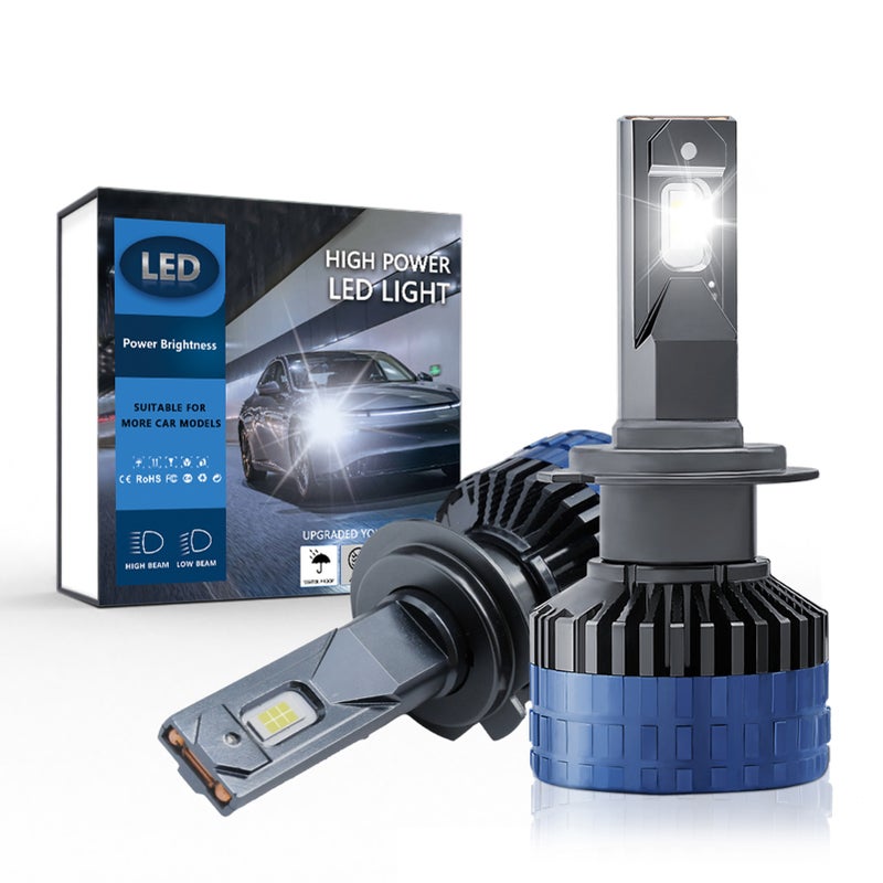 LED Headlight Bulbs: H7, 3570-55mil CSP Chip, Fast Heat Dissipation - Long Service Life, IP68 Waterproof for Car Night Driving - Image 4
