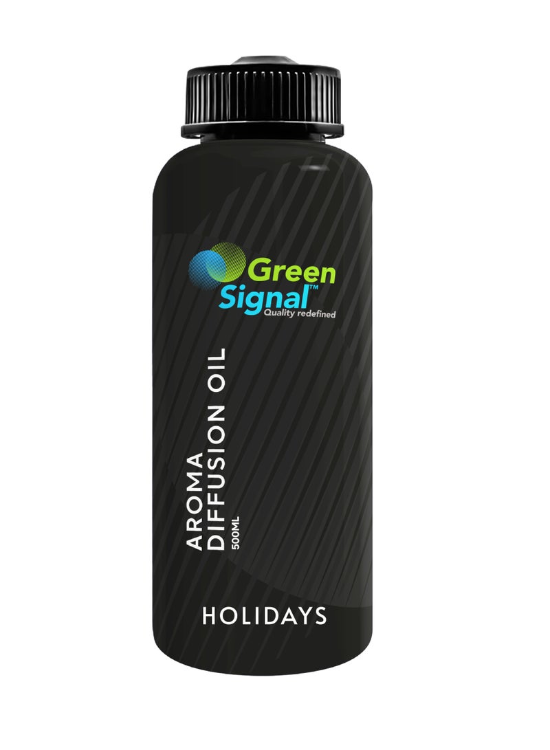 Green Signal Diffuser Aroma Oil – 500ml – Premium Holiday Fragrance Oil – Uplifting & Fresh Long-Lasting Scent  - Image 1