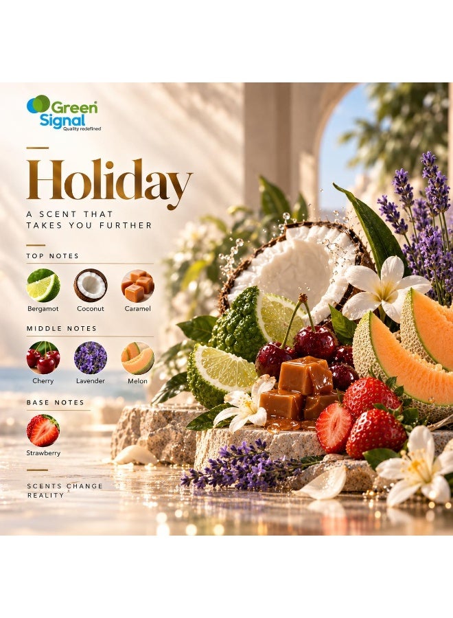 Green Signal Diffuser Aroma Oil – 500ml – Premium Holiday Fragrance Oil – Uplifting & Fresh Long-Lasting Scent - Image 2