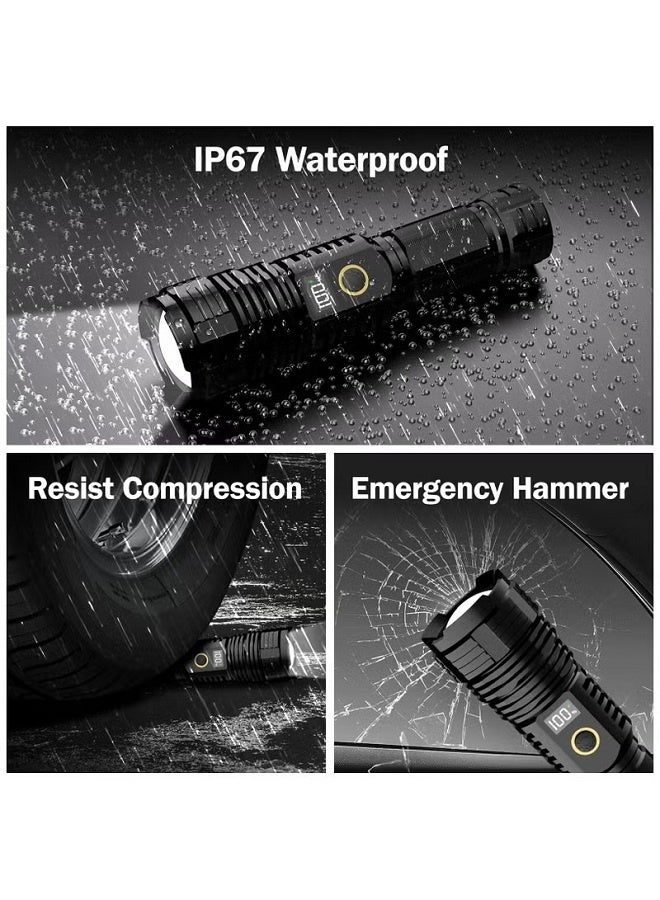 Super Bright Flashlight with 3 Modes & Waterproof, Powerful Handheld Flashlights,Rechargeable LED Flashlights High Lumens for Outdoor Camping, Emergencies - Image 5