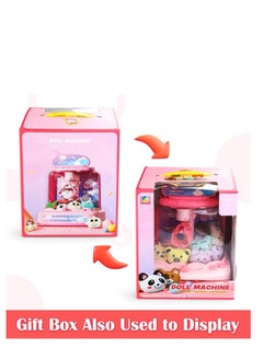 KASTWAVE Claw Machine for Kids,Electronic Arcade Game Indoor Toy with Music Light, Mini Vending Machine Girl Toys, Candy Grabber Toys,Suitable for 3 5 6 7 9 year old Kids Birthday Gift (6 Mini Dolls)  - Image 5
