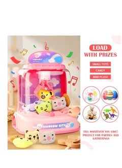 KASTWAVE Claw Machine for Kids,Electronic Arcade Game Indoor Toy with Music Light, Mini Vending Machine Girl Toys, Candy Grabber Toys,Suitable for 3 5 6 7 9 year old Kids Birthday Gift (6 Mini Dolls)  - Image 3