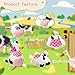 LLUKEME Cute Easter Dancing Cow Plush Toy with Wiggling Neck LED Lights Voice Record Repeat 10 Childrens Songs Safe Toy for Boys Girls Age 13 Easter Gifts for Toddlers - Image 4