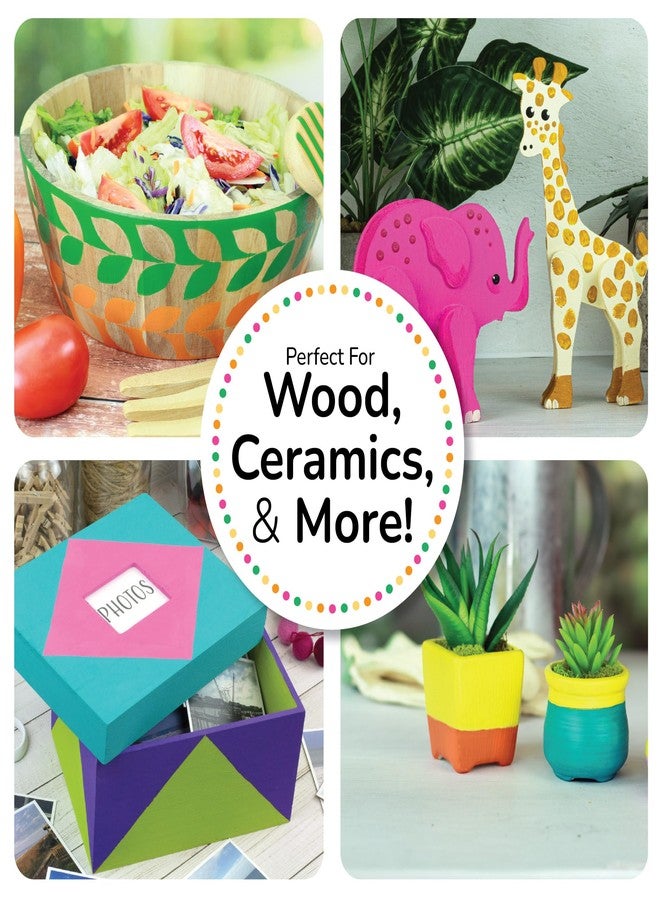 DecoArt Crafter’s Acrylic Paint Set - Popular Colors, 24 Bottles (2 fl oz) - Easy Craft Paints, Classrooms, Art Projects & DIY Crafts - Image 3