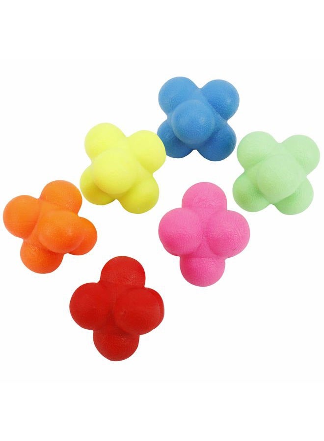 Yaegoo 6 PCS Reaction Balls Rubber Reaction Bounce Balls for Hand-Eye Coordination, Agility & Speed Reflex Training - Image 5