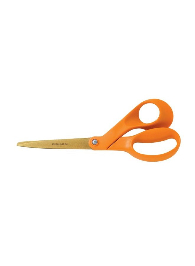 Fiskars 8 Inch Non-stick Titanium Softgrip Scissors - Image 1