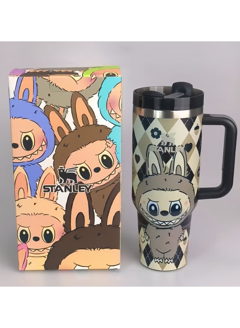 Stanley Ã Labubu Stainless steel vacuum insulated cup ,40oz Insulated Travel Cup, Exclusive Collectible Design - Image 1