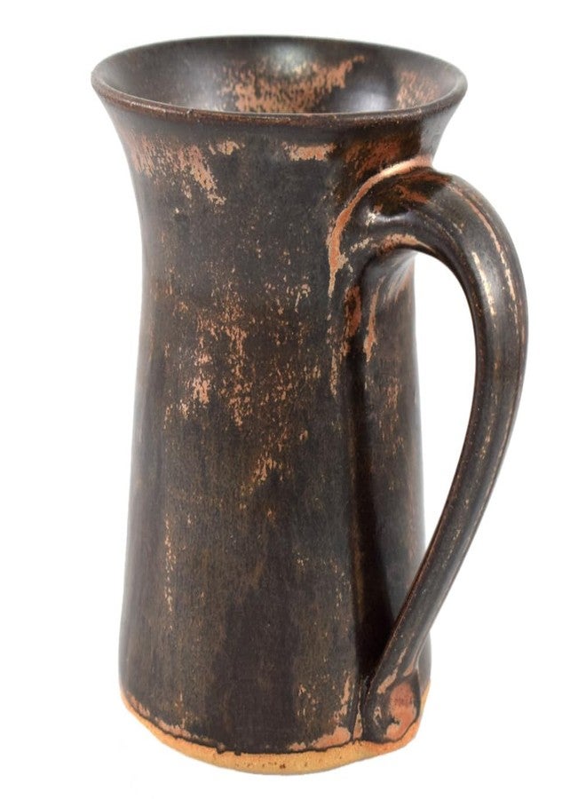 Modern Artisans Stoneware 16-oz Coffee Mug with Rustic Antique Copper Glaze, American Handmade Pottery - Image 3