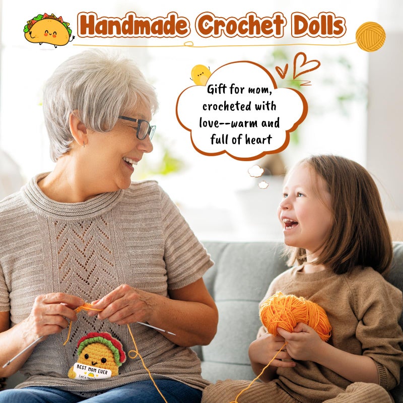 TuSuQing Gifts for Mom Christmas Birthday Gifts from Daughter Son, I Love Best Mom Ever Christmas Birthday Mothers Day Ideas Gift, Funny Crochet New Bonus Step Single Moms Mama Mum Valentines 2025 Present - Image 4