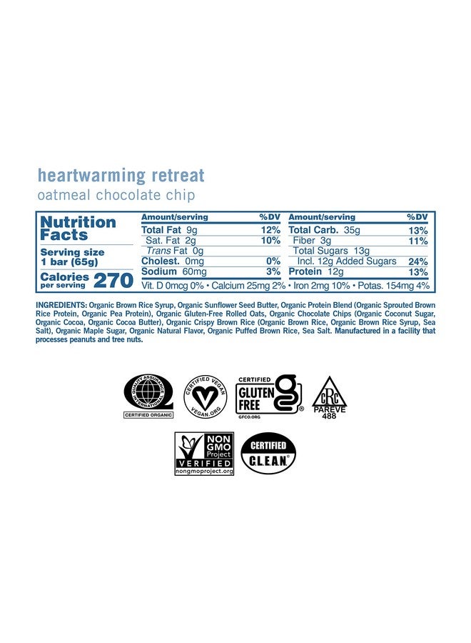 Gomacro, Nutrition Bar Oatmeal Chocolate Chip Organic 12 Count, 2.3 Ounce - Image 4