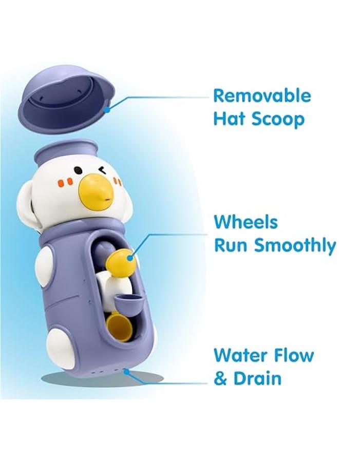 Baby Bath Toys, Toddler Waterfall Bathtub Toy W/ Suction Cup, Kids Water Spinner for Tub Pool, Infant Duck Elephant Shower Bathtime, Birthday Gifts 12 18 Month 1 2 3 Year Old Boys Girls