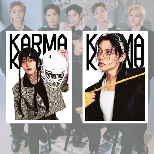 YiYiXiXi STRAY-KIDS Posters,9PCS STRAY-KIDS Poster Wall Painting Postable Photos for Birthday Party Home Decoration(Red) - Image 5