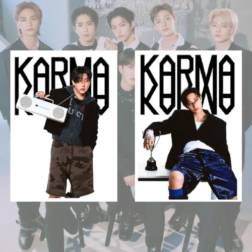 YiYiXiXi STRAY-KIDS Posters,9PCS STRAY-KIDS Poster Wall Painting Postable Photos for Birthday Party Home Decoration(Red) - Image 3