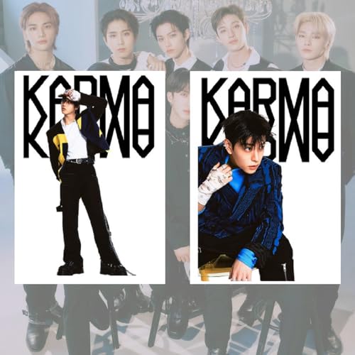 YiYiXiXi STRAY-KIDS Posters,9PCS STRAY-KIDS Poster Wall Painting Postable Photos for Birthday Party Home Decoration(Red) - Image 2