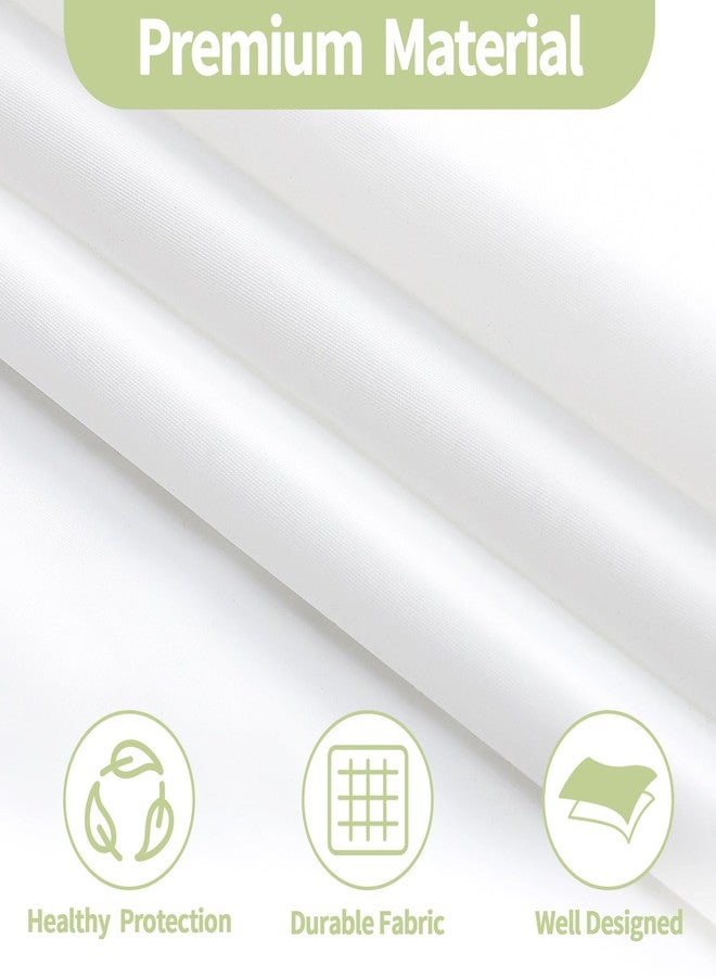 Litabel White PEVA Snap-in Shower Curtain Liner Replacement, 70W x 54H Waterproof Removable Liner for No Hook Shower Curtains with Snap in Liner, Hotel Quality - Image 4