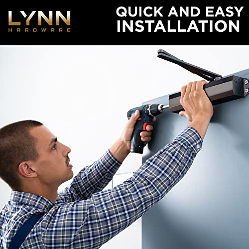 LYNN HARDWARE Light/Medium Duty Residential/Light Commercial Door Closer - DC5003 Surface Mounted, Cast Aluminum Door Closer, Adjustable Closing, Grade 2 & UL 3 Hour Fire Rated - US10B Dark Bronze - Image 4