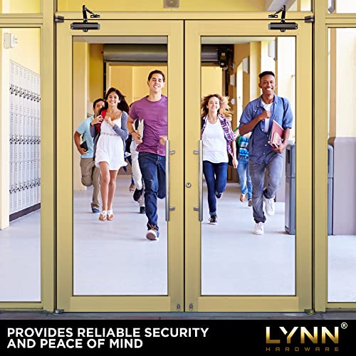 LYNN HARDWARE Light/Medium Duty Residential/Light Commercial Door Closer - DC5003 Surface Mounted, Cast Aluminum Door Closer, Adjustable Closing, Grade 2 & UL 3 Hour Fire Rated - US10B Dark Bronze - Image 5