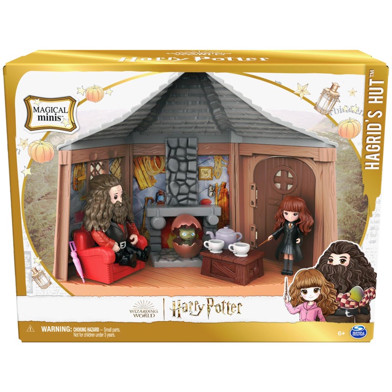 Wizarding World Harry Potter, Magical Minis Hagridâ€™s Hut Playset with 2 Figures and 9 Doll Accessories, Kids Toys for Ages 6 and up - Image 2