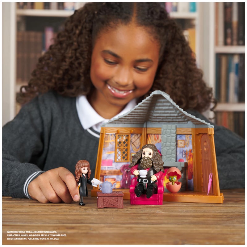 Wizarding World Harry Potter, Magical Minis Hagridâ€™s Hut Playset with 2 Figures and 9 Doll Accessories, Kids Toys for Ages 6 and up - Image 3