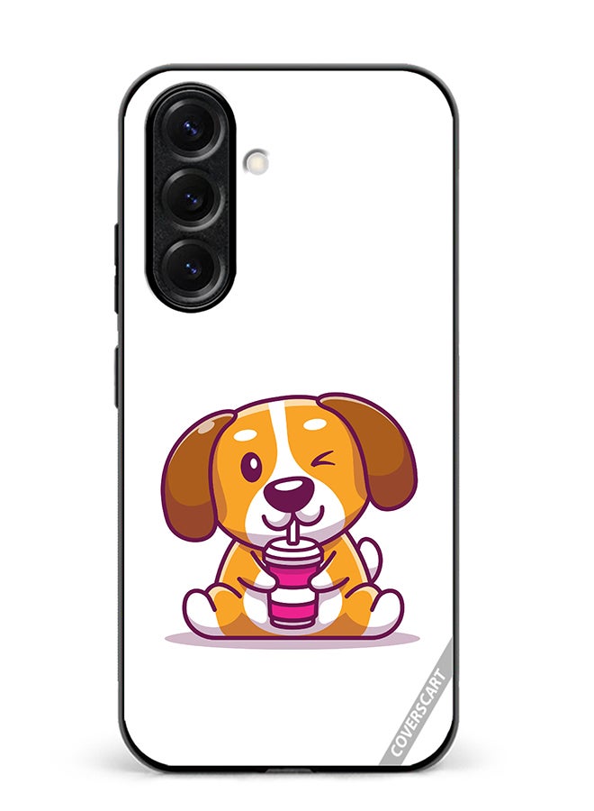 VR CREATIVE Protective Case Cover For Samsung Galaxy S25 Plus Cute Dog Design Multicolour